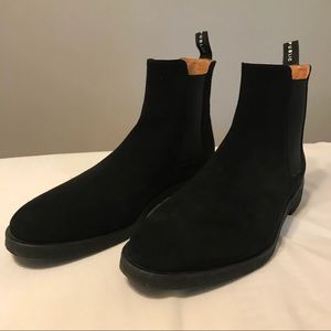 New republic Sonoma suede Chelsea boots in triple black